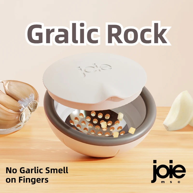 Joie – broyeur d'ail roulant en alliage de Zinc, presse-ail manuel, hachoir à ail, outil multifonctionnel, Gadget de cuisine