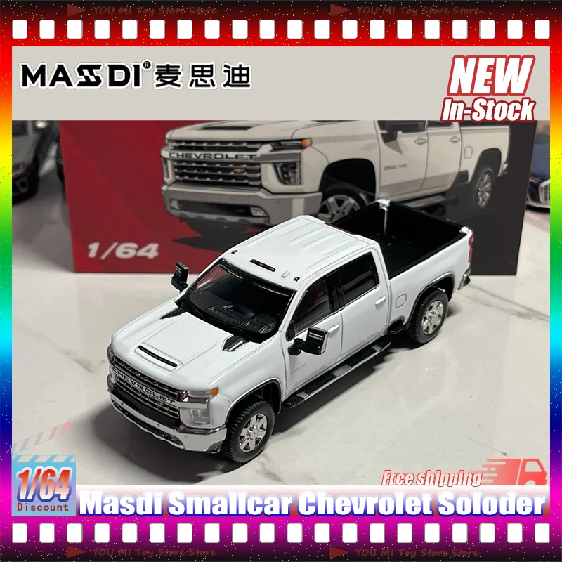 

New 1:64 Masdi Smallcar Chevrolet Soloder American Pickup Truck Simulation Alloy Miniature Die-Casting Car Model Custom Toy Gift