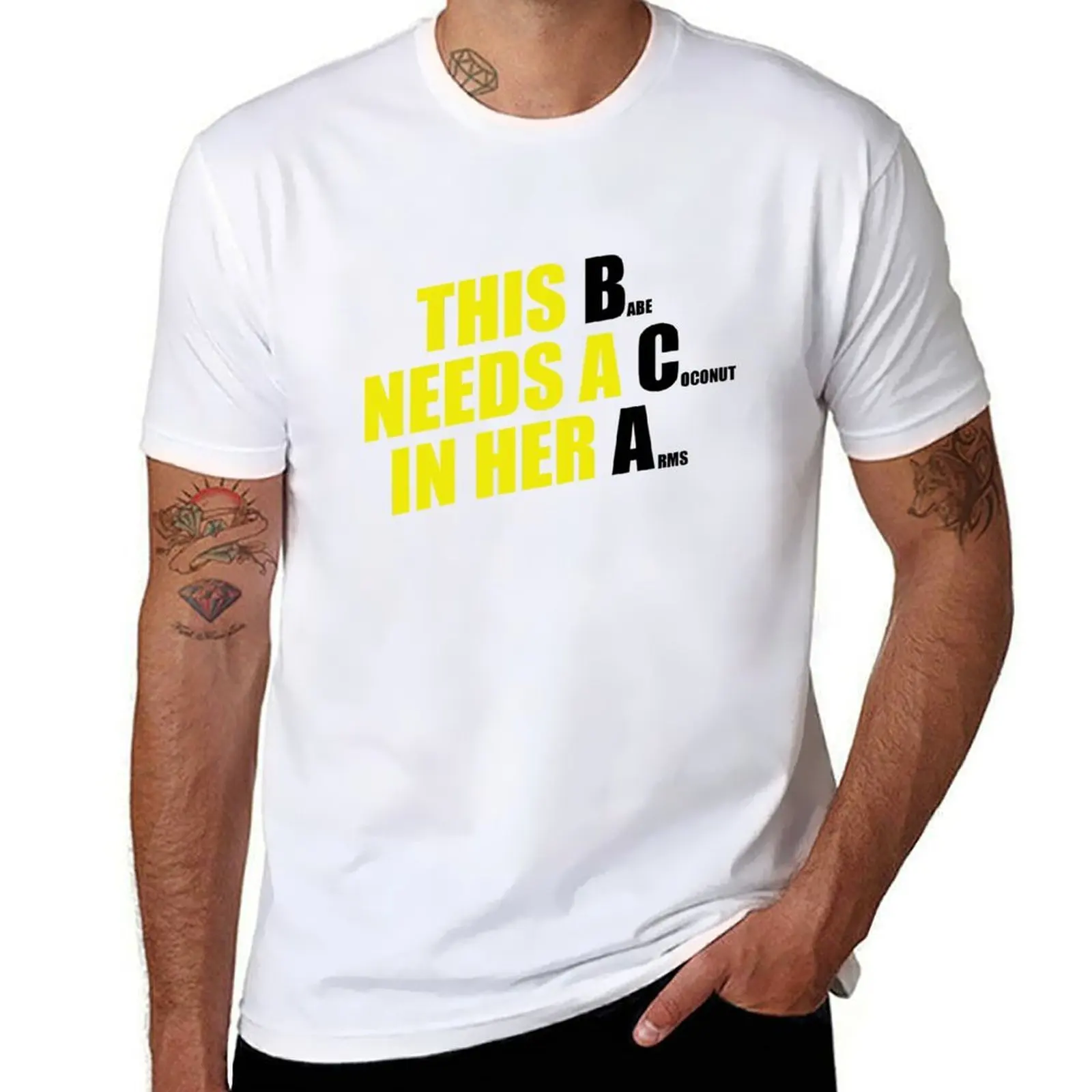 

THIS B NEEDS A C IN HER A T-Shirt Big and Tall Solid Color T-Shirt