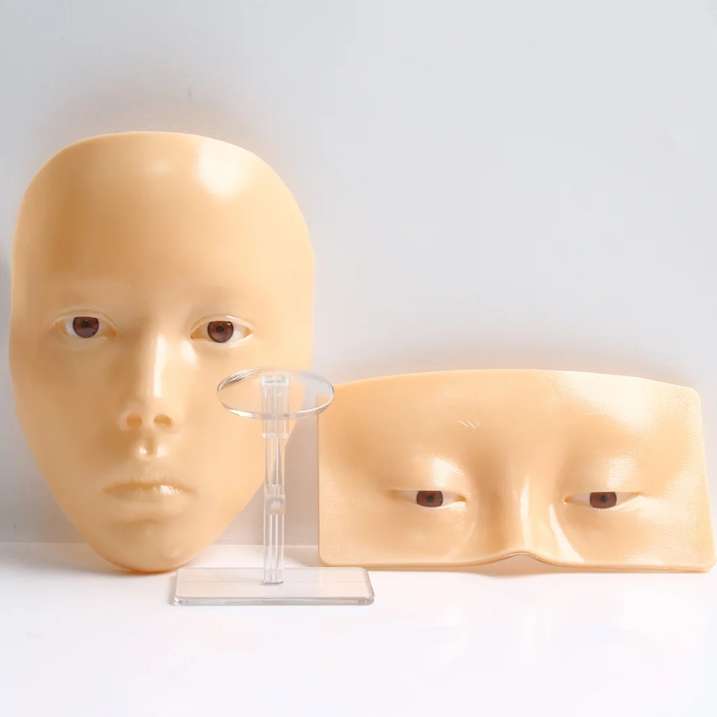 

1 Набор/коробка, многоразовая силиконовая доска для нанесения татуировок на все лицо и глаза