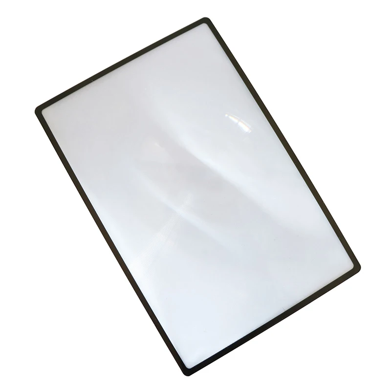 Book Page Magnification 180x120mm Ultra Thin PVC Magnifier Sheet Magnifying Reading Glass Lens