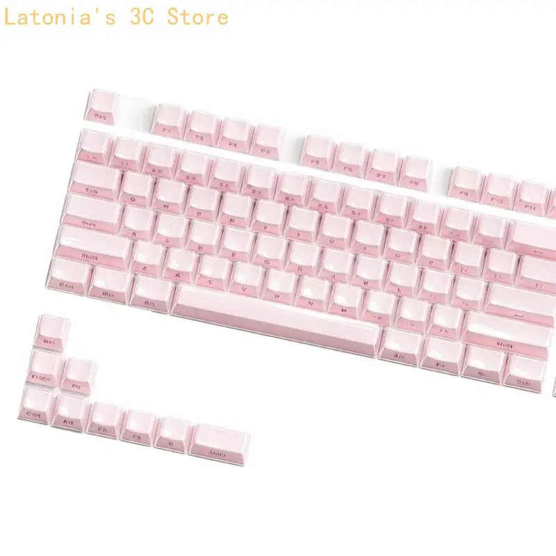 Crystal Jelly und Gaming-Tastatur-Tastenkappen-Set, seitlich bedruckte OEM-Profilform mit 113-Tasten-Stil für die – Detail 8