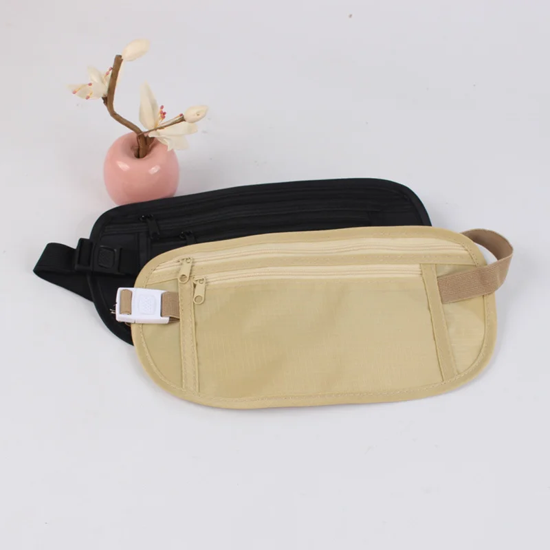 Invisible Travel Waist Packs Pouch for Passport Money Belt Bag Hidden Security Wallet Gift Travel Bag Chest Pack Money Waist Bag