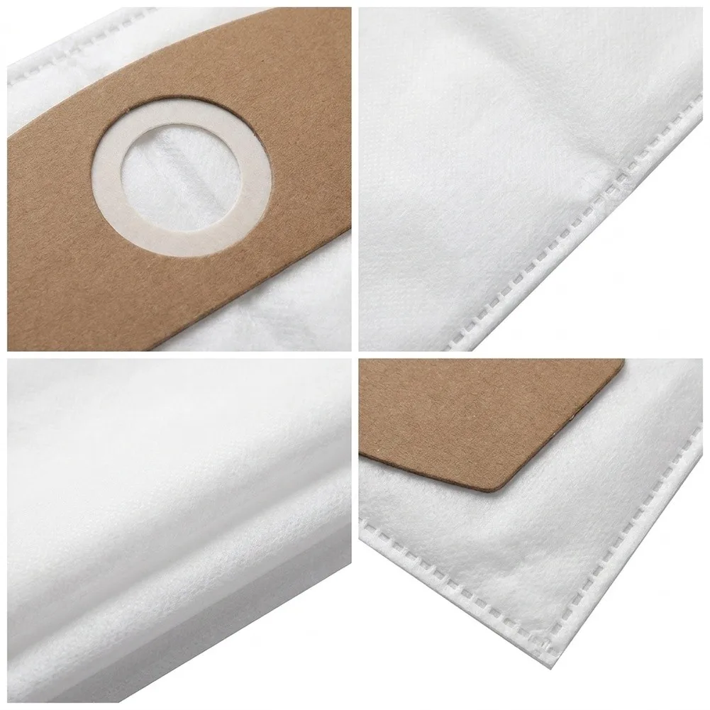 for PRO GAS18V-6LS Cordless Vacuum Cleaner Filter Bags 5 Pack Using Meltblown for fibre for Enhanced Filtration Efficiency