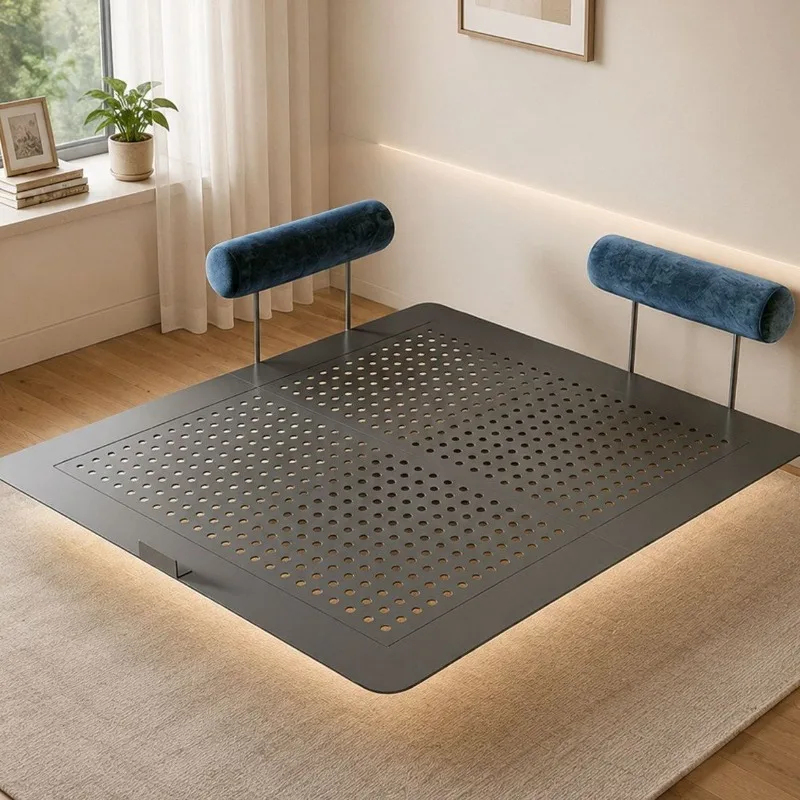 Suspended bed Carbon steel bed Tatami flush double bed