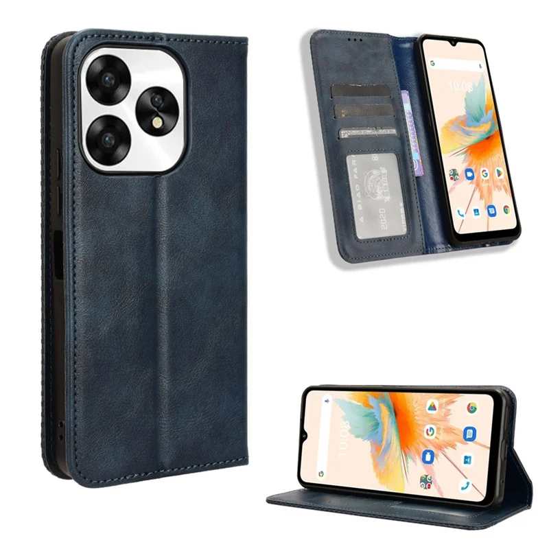 

For Umidigi A15 Magnetic flip cover PU Wallet phone case for Umidigi A15C leather multifunctional phone case