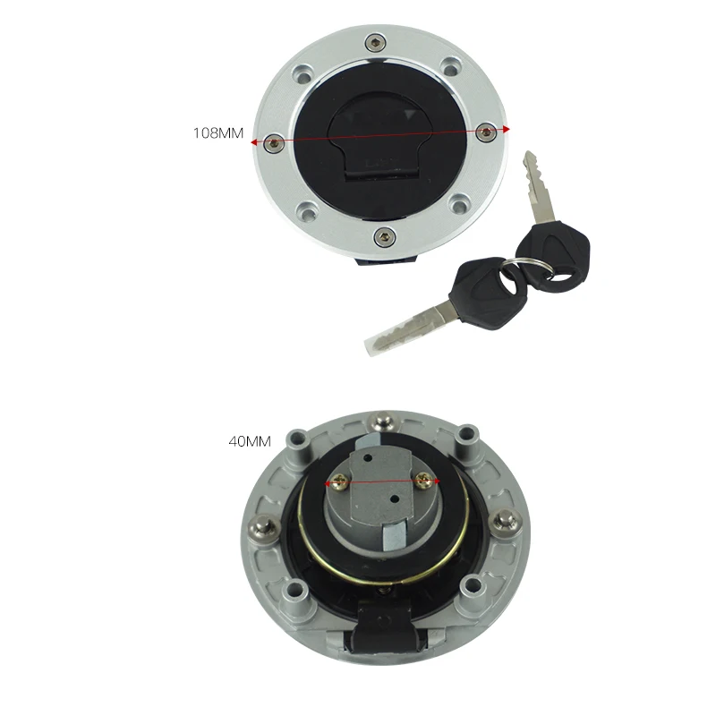 Motorcycle Ignition Switch Fuel Gas Cap Cover Seat Lock Key Set for Suzuki GS500 2001-2012