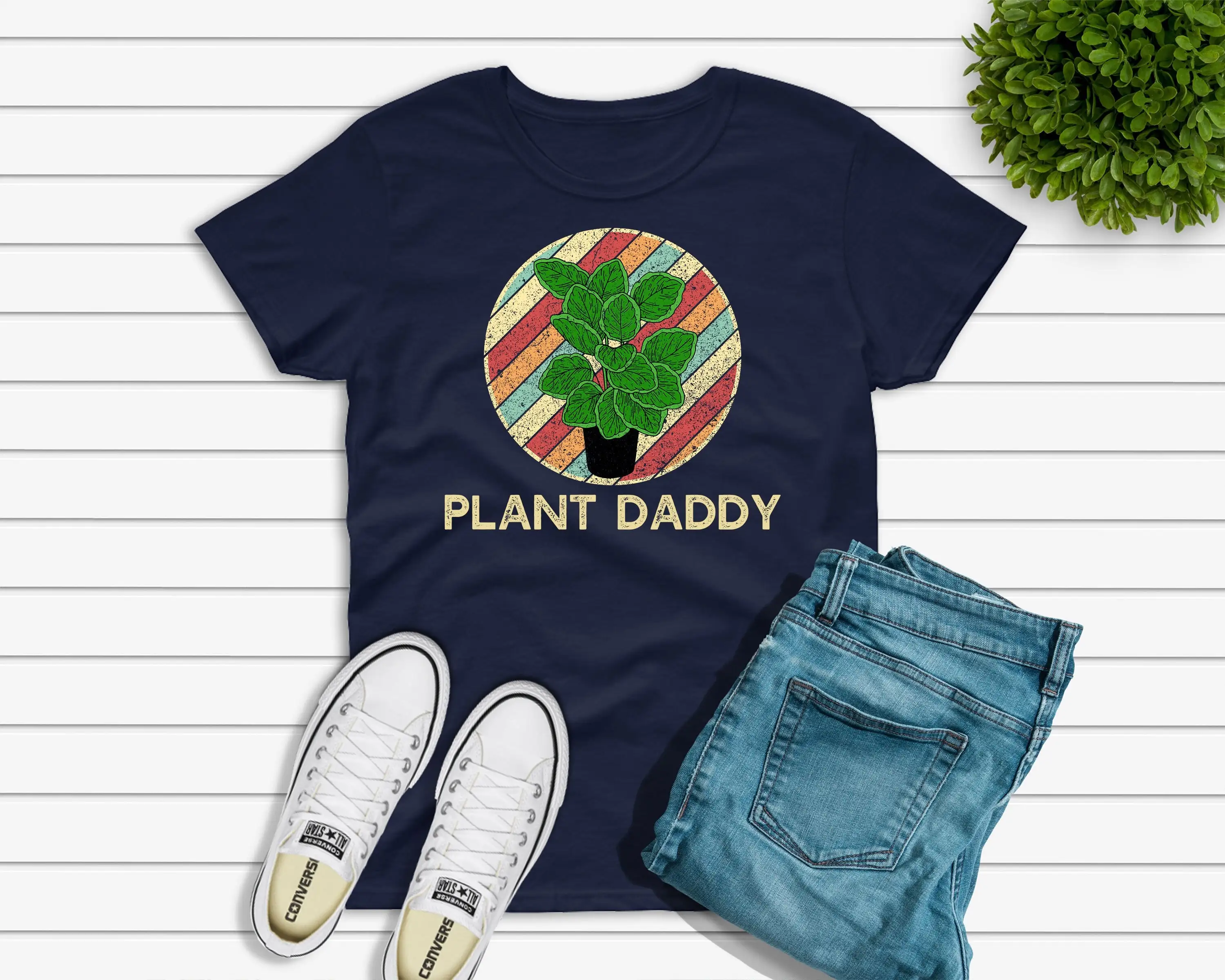 Plant Daddy T Shirt Funny Gardening Dad Gardener Grandpa Lover Landscaping