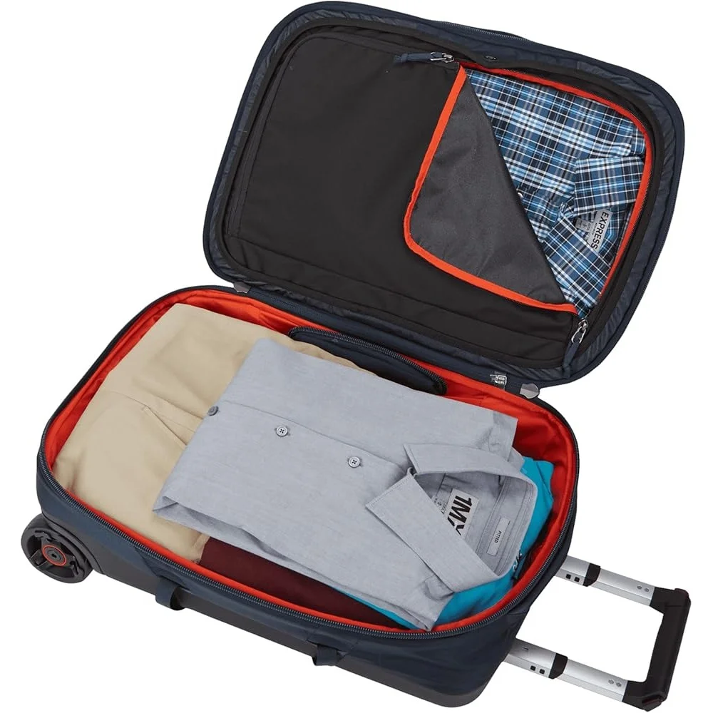 3-in-1 Luggage 55cm Split Design Carry-On Spacious Interior Durable Water-Resistant Nylon Oversized Wheels Compression Straps