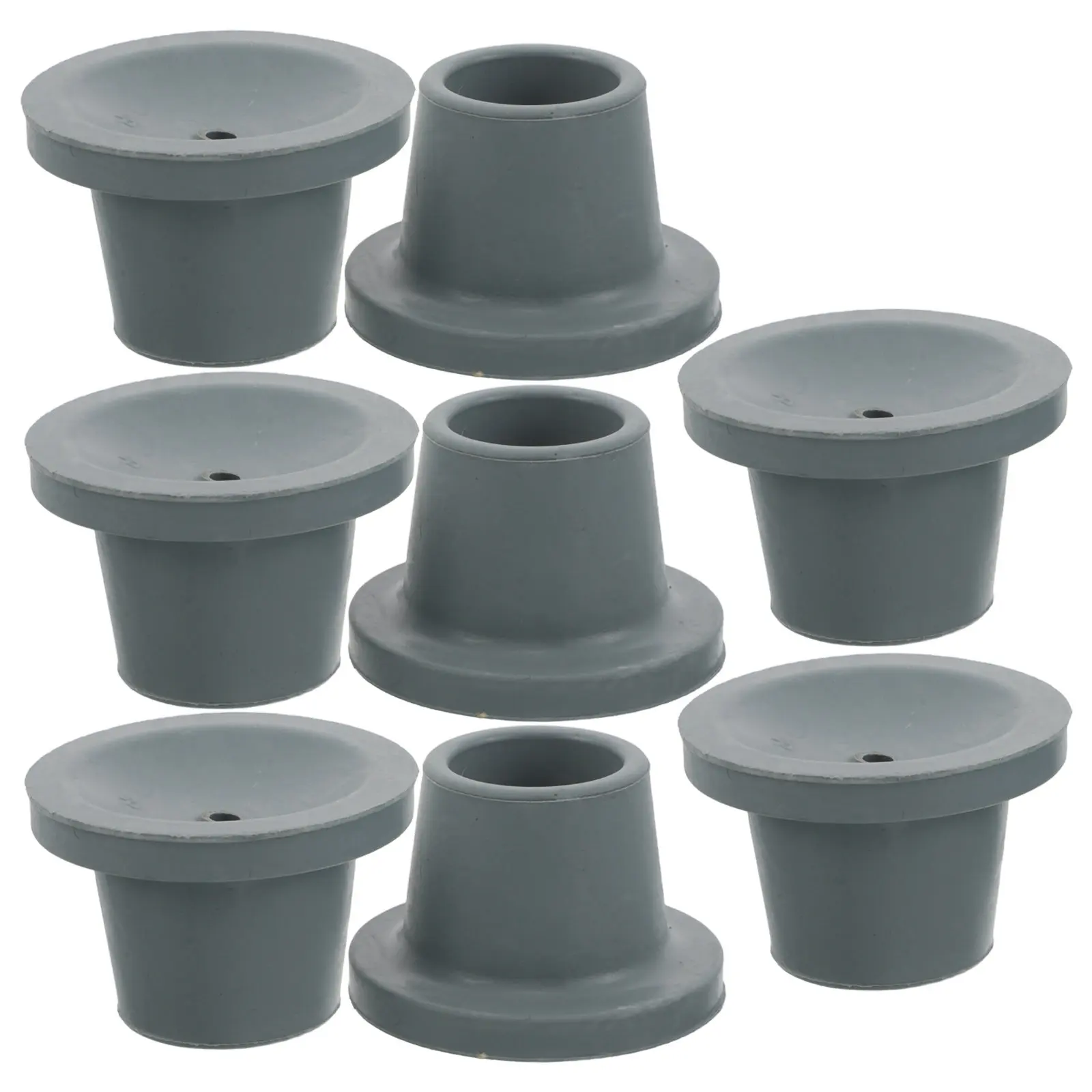 8Pcs Shower Chair Feet Pads Non-Slip Rubber Replacement Feet for Bath Seat Commode Chair Walkers Step Stool Bathroom Safety