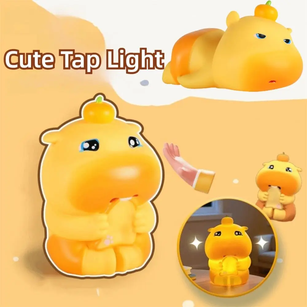 4 Modes Water Dolphin Lulu Night Light Cartoon Touch Sensor LED Cute Tap Light Squeezable Adjustable Brightness