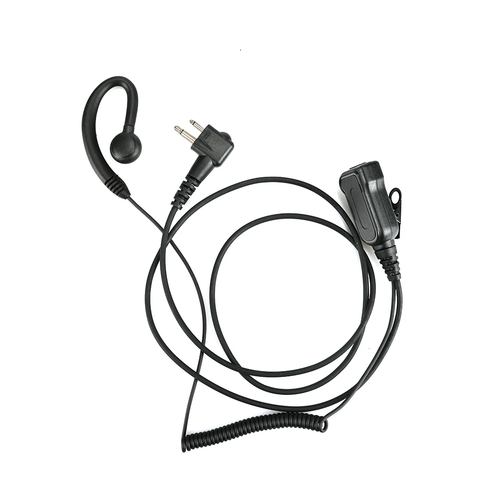 C-Shape Single Wire Headset Universal 2 Pin Earpiece for Motorola CLS1410 and CLS1100 Walkie Talkie