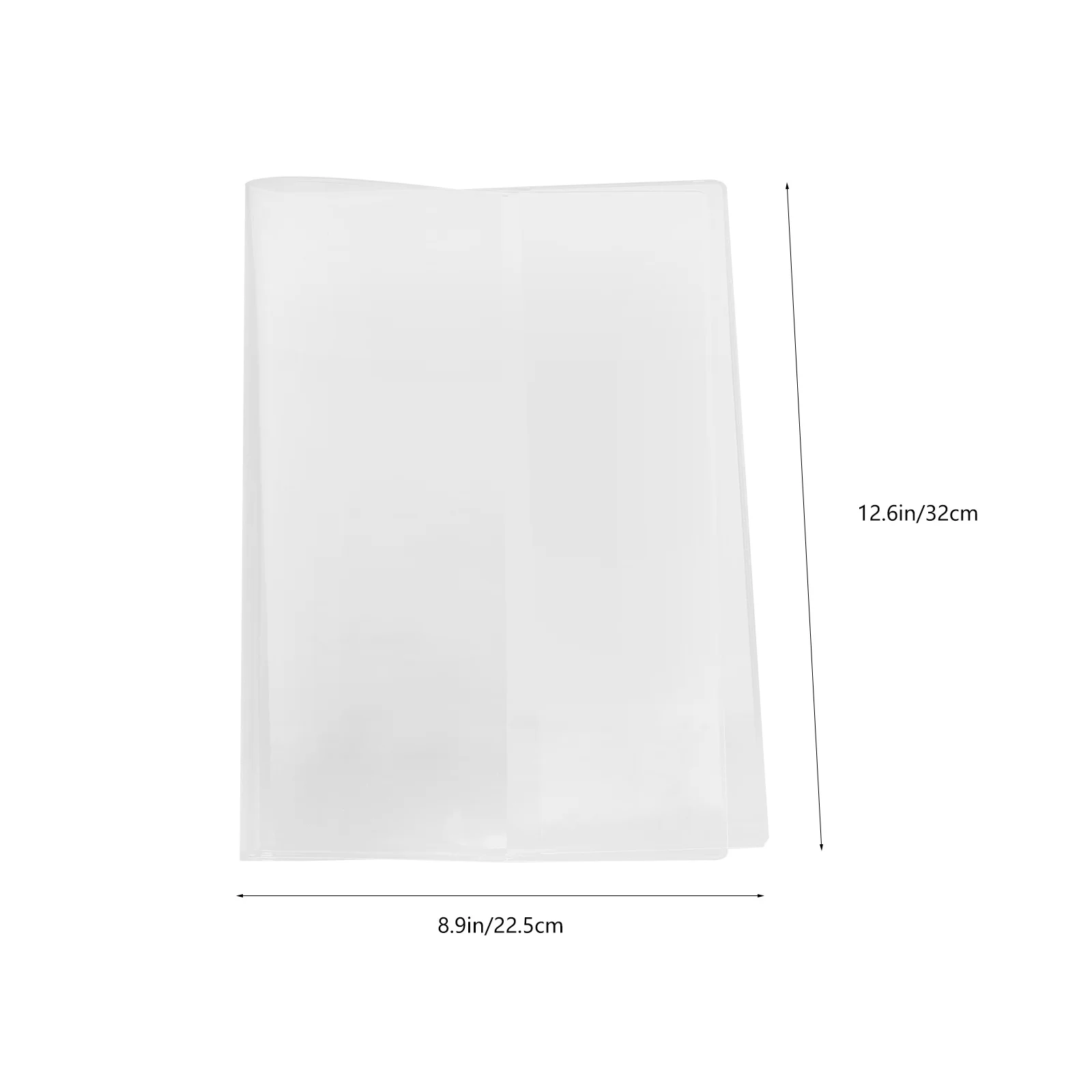 2Pcs PVC Protective Cover Transparent Book Protection Film A5 Scrapbook Notebook Cover Anti-Scratch Clear Film