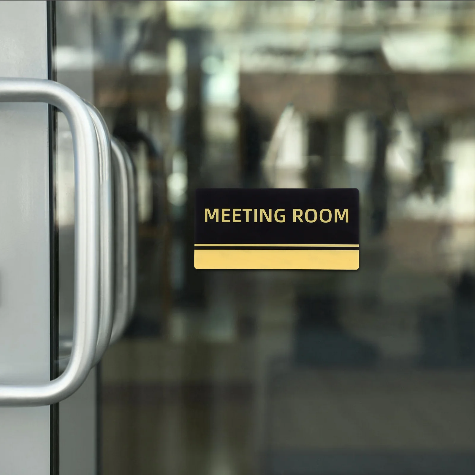 

Acrylic Meeting Room Door Sign Modern Minimalist Design Self Adhesive Hanging Privacy Office Decor Conference Room Signage