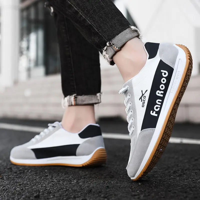 New Men's Shoes Retro Low-cut Thin Canvas Shoes Men's Summer Breathable Shoes Non-slip Soft Bottom Explosions Forrest Gump Shoes