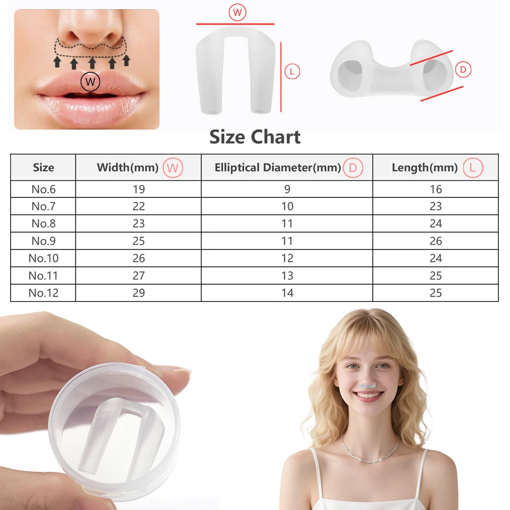 7 Sizes Postoperative Silica Gel Nose Clip Nostril Retainer Clear Shaping Nostril Support Beauty Noseclip Adjust Crooked Nose