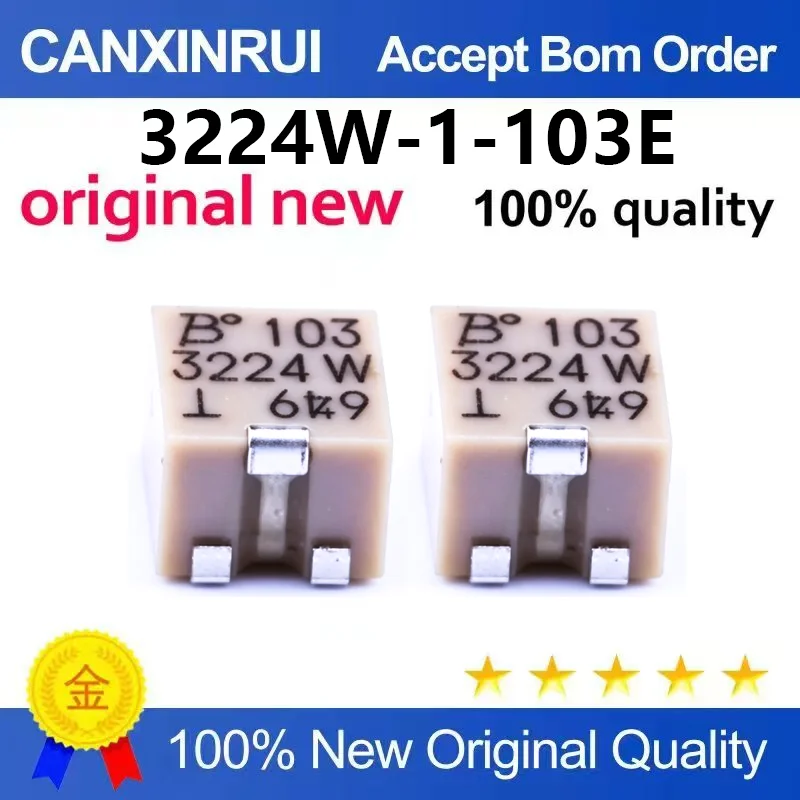 （5pcs-10pcs）Brand new original 3224W-1-103E surface mount potentiometer with precision adjustable resistor