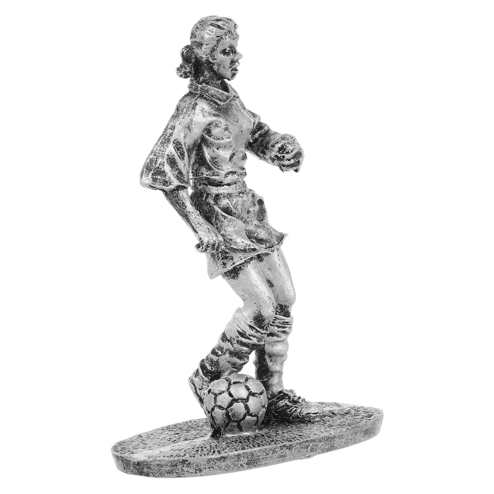 

Resin Player Ornament Small Lovely Design Smooth Surface Treatment Reliable Material Home Desk Bookshelf Decor