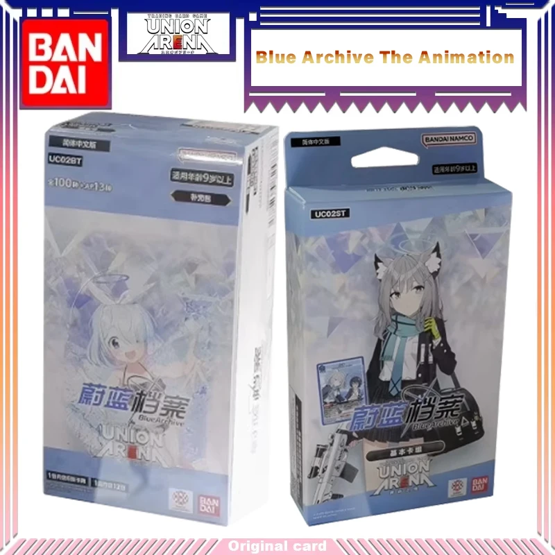 

Оригинальная анимационная карта Bandai Blue Archive UNION ARENA UC02ST UC02BT, упрощенные китайские коллекционные карты, подарки для детей