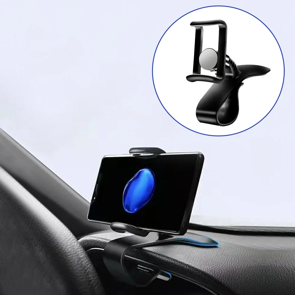 

1x Car Phone GPS Stand Auto Phone Holder GPS Stand Clamp Arm Car HUD Mount Dashboard Mobile Supporter Clip Interior Accessories