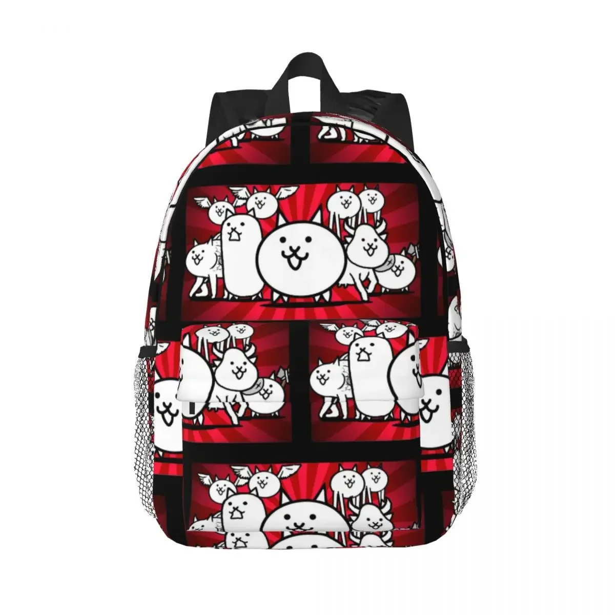 Nyanko Great War Battle Cats Backpacks Teenager Bookbag Casual Children School Bags Laptop Rucksack Shoulder Bag Large Capacity