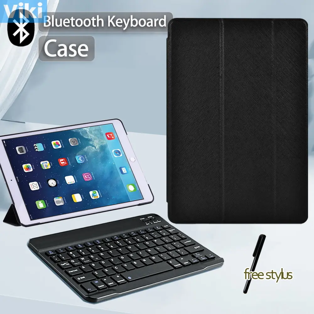 

For Apple IPad Air 3 10.5"/Pro 10.5 IPad 7th 8th Gen 10.2 Anti-fall Tablet Folding Stand Cover Case +Bluetooth Keyboard