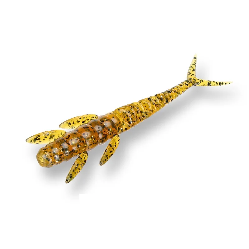 DUODUOYU 10 Stück Schwimmende Weiche Angelköder 1,3g/73mm TPE Weicher Wurm Swimbait Angelköder für Salz-/Süßwasser-Angeln Wobbler