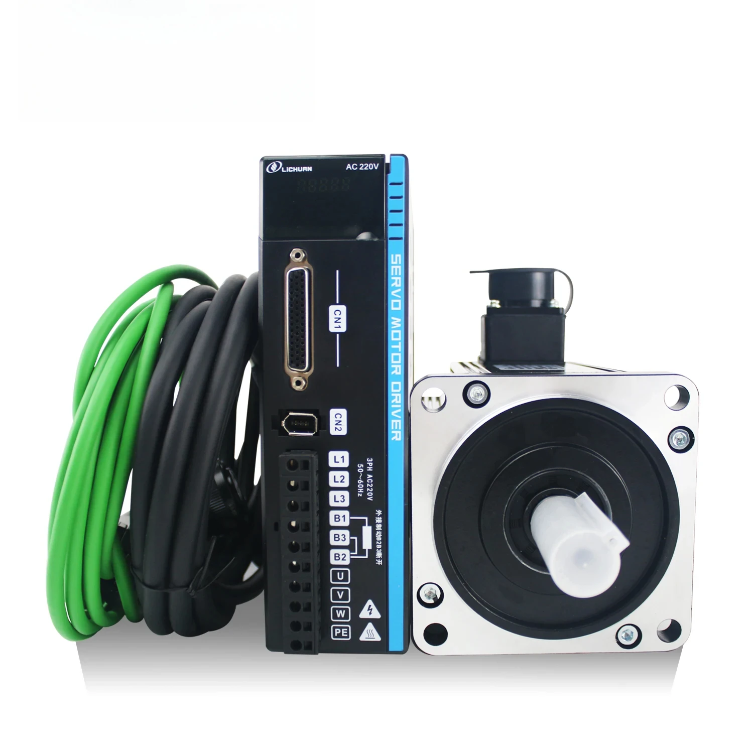 Lichuan 1.2KW 1.5KW 1.8KW AC Servo Motor with Driver Kit 4 5 6N.m for CNC and Automated Industrial Machine