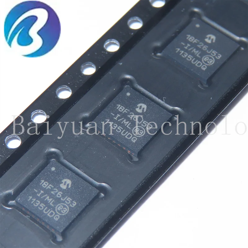 

PIC18F26J53-I/ML 10PCS PIC® XLP™ 18J Microcontroller IC 8-Bit 48MHz 64KB (32K x 16) FLASH 28-QFN (6x6)