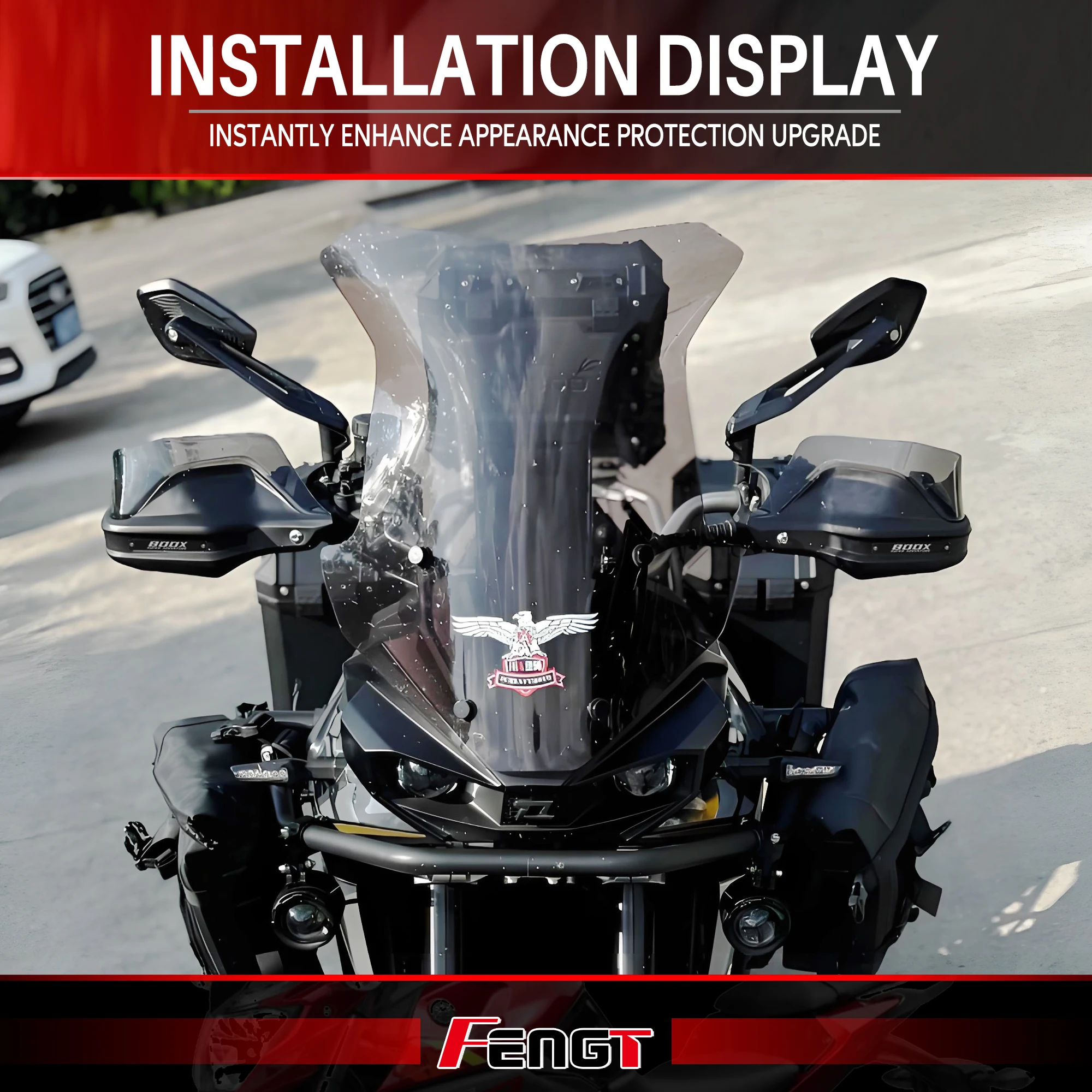 

Shield Guard For KOVE 800X ADV 800 X Rally 2023-2025 Accessories Handguard Hand Guards Shield With installation Bracket