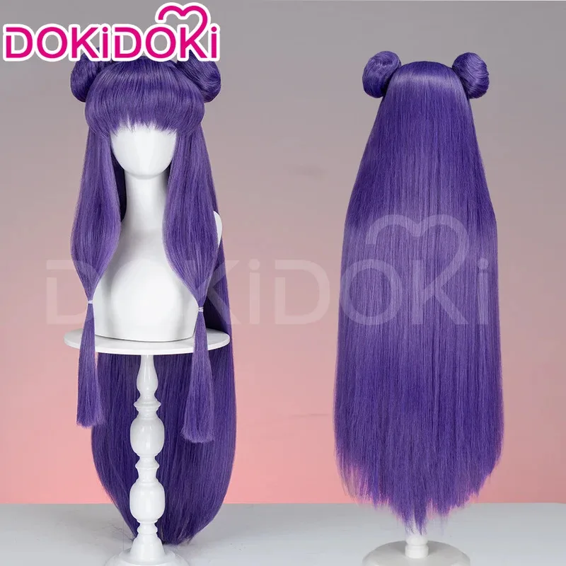 

В НАЛИЧИИ Парик с шампунем Аниме Ranma 1/2 DokiDoki Косплей Парик Милые женские фиолетовые длинные волосы Термостойкий синтетический парик Хэллоуин