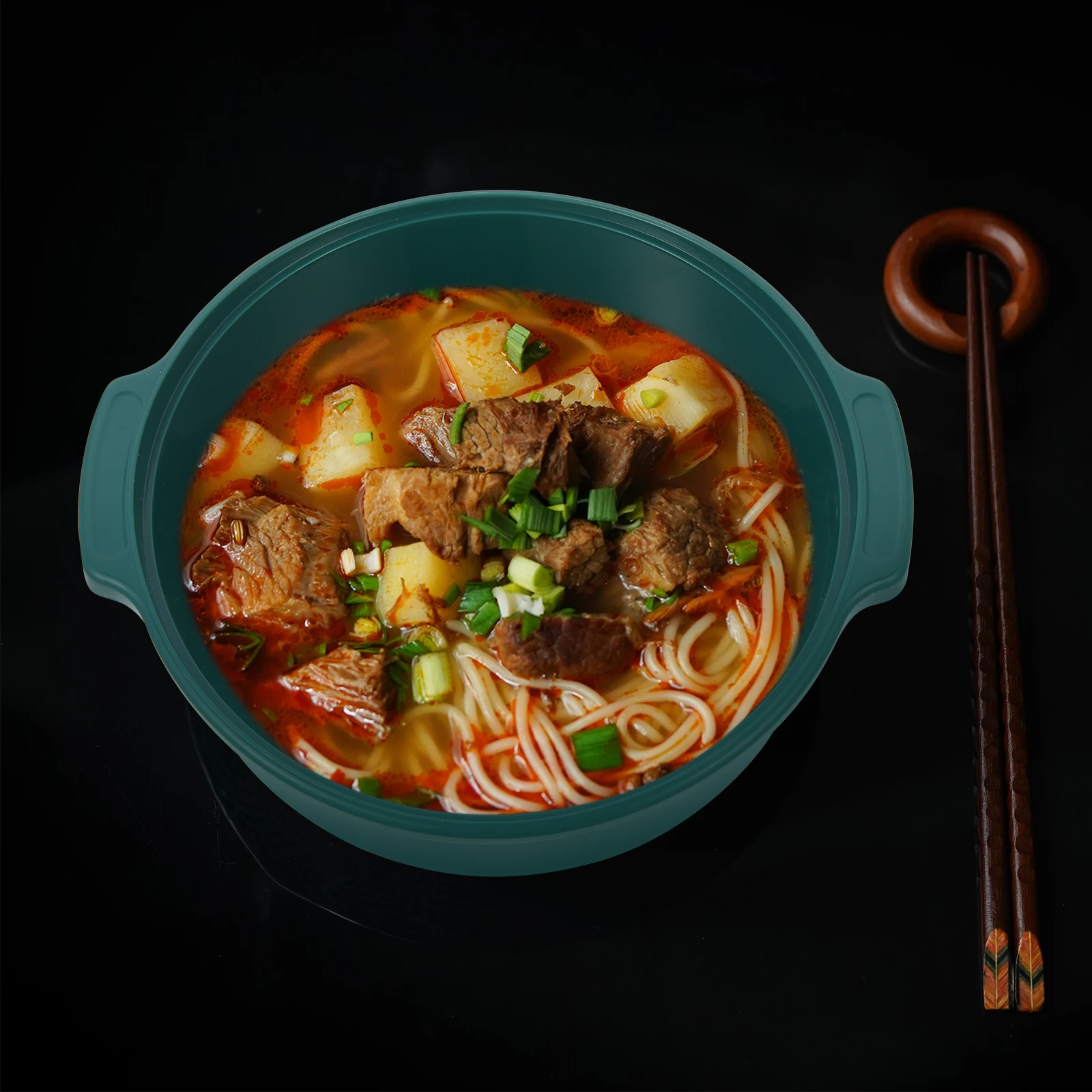 

Ramen Bowl With Lid Pp Material Japanese Style Noodle Soup Serving Bowl Kitchen Accessory For Dorm Home Office Use