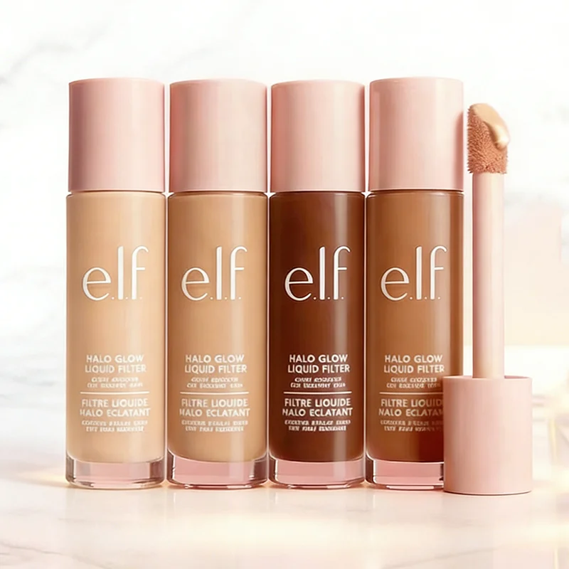 Base de Maquillaje Líquida Elf, Cubre Imperfecciones Naturalmente, Resistente al Agua, Control de Grasa, Hidratante, Larga Duración, Producto Profesional