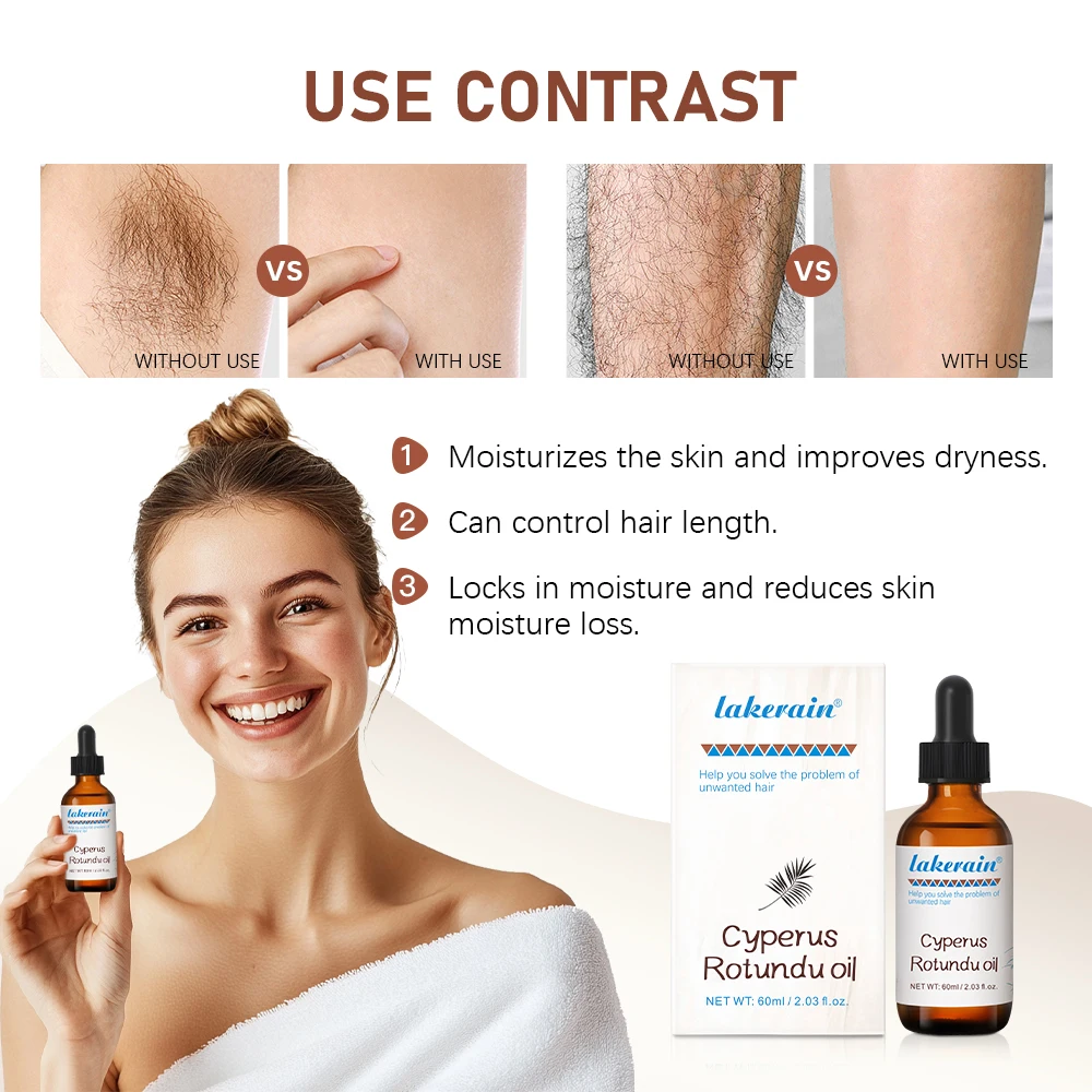 Cyperus Rotundus Oil Inhibit Hair Growth Reducing Redness Armpit Legs Arms Body  Deeply Moisturize Nourish Repair Skin Unisex