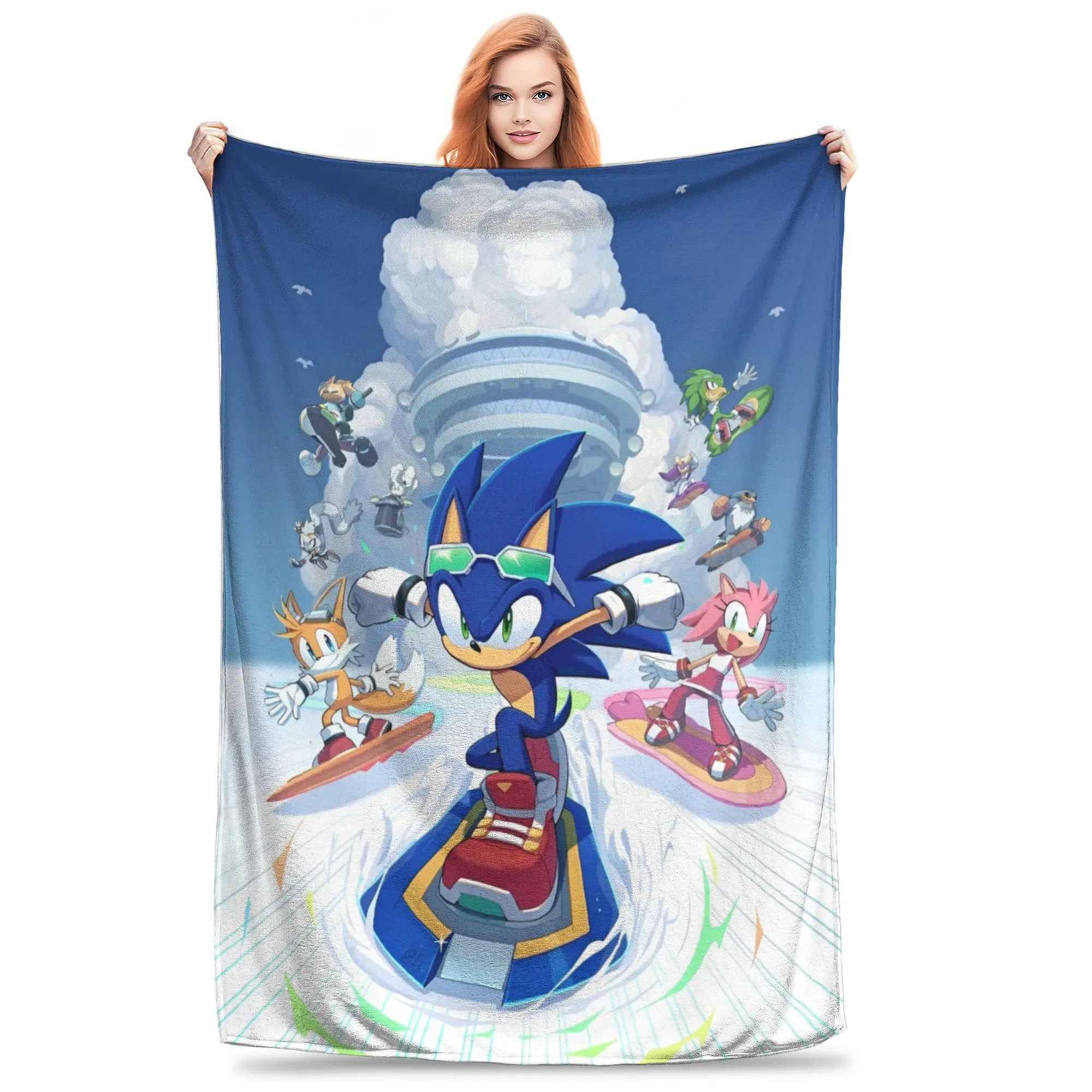 S-Sonics The H-Hedgehogs Blankets Fleece All Season   Multifunction Warm Throw Blankets for Home Bedroom Quilt