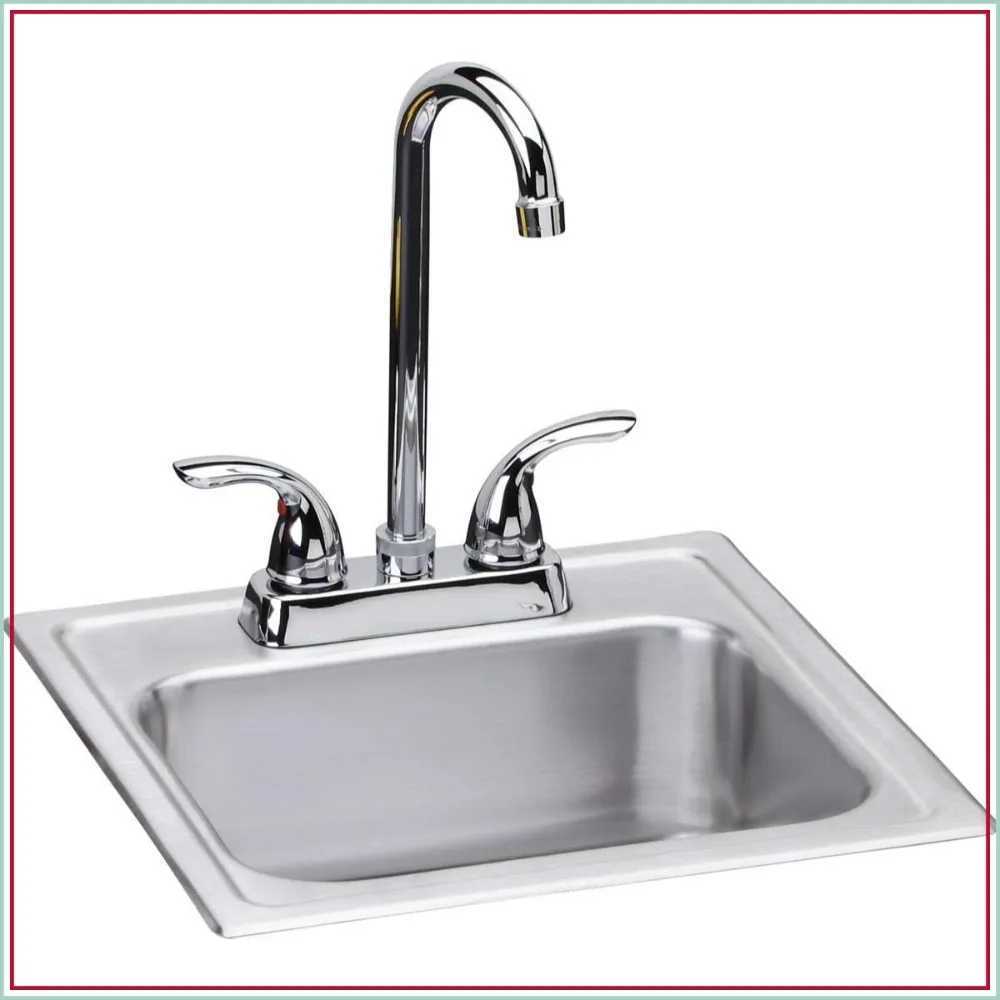Dayton Single Bowl Drop-in Stainless Steel Bar Sink with Faucet Kit
