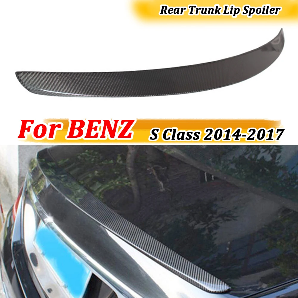 

Carbon Fiber Rear Spoiler Wings for Mercedes Benz S Class W222 4 Door S400 S500 S600 S63 S65 AMG 2014-2017 FRP Body Kits