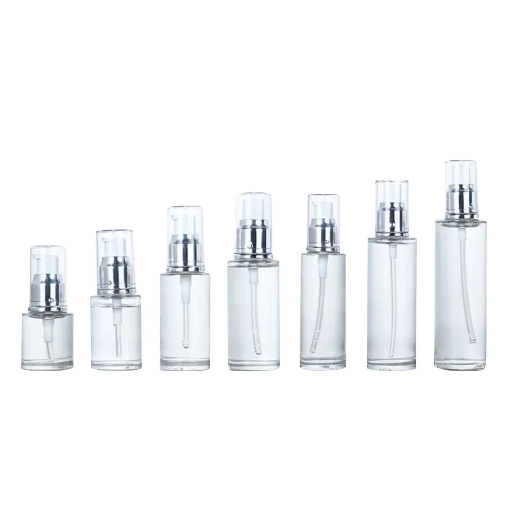 

3Pcs Empty Press Pump Bottle Portable Container for Travel Essential Oil Nail Oil Perfume Bottles Empty Pump Bottle