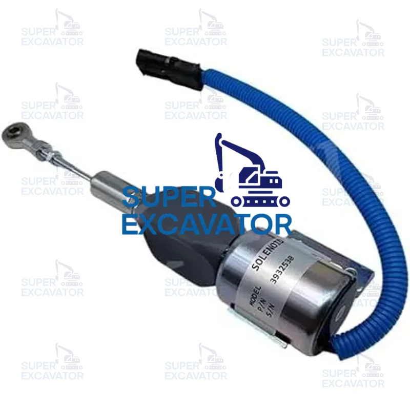 

Excavator Parts Fuel Shutoff Solenoid 24V Stop Solenoid 3932530 SA-4891-24 for 4BT 6BT5.9