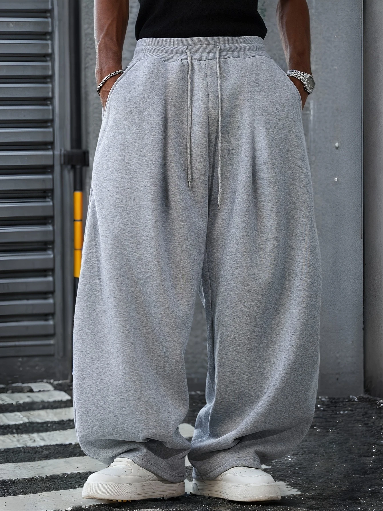 

SH36 Light Gray Outdoor Pants Heavy-Duty Winter Trousers with Beltless Design Machine Washable Warm Long Pants for Skiing Wear