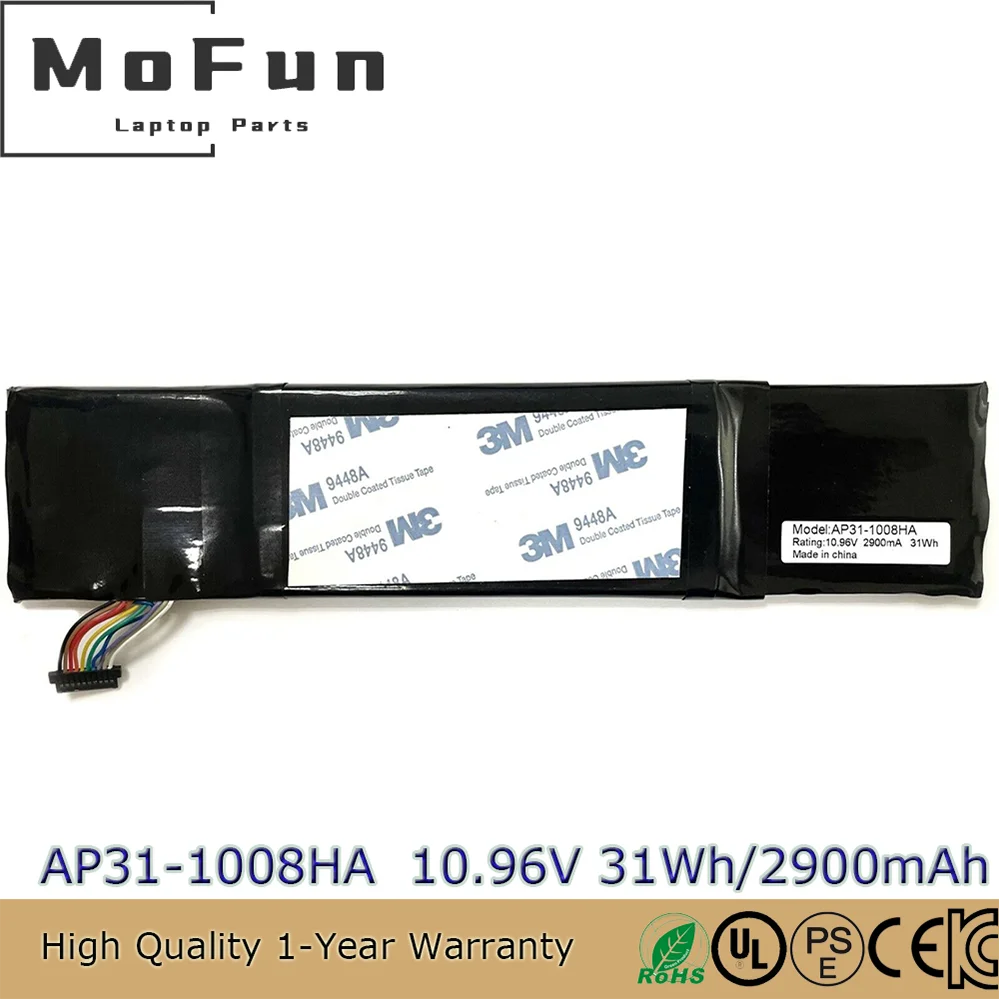 

Совершенно новый оригинальный аккумулятор для ноутбука AP31-1008HA 10,95 В 2900 мАч для Asus Eee PC 1008 1008HA P31-1008HA AP32-1008HA