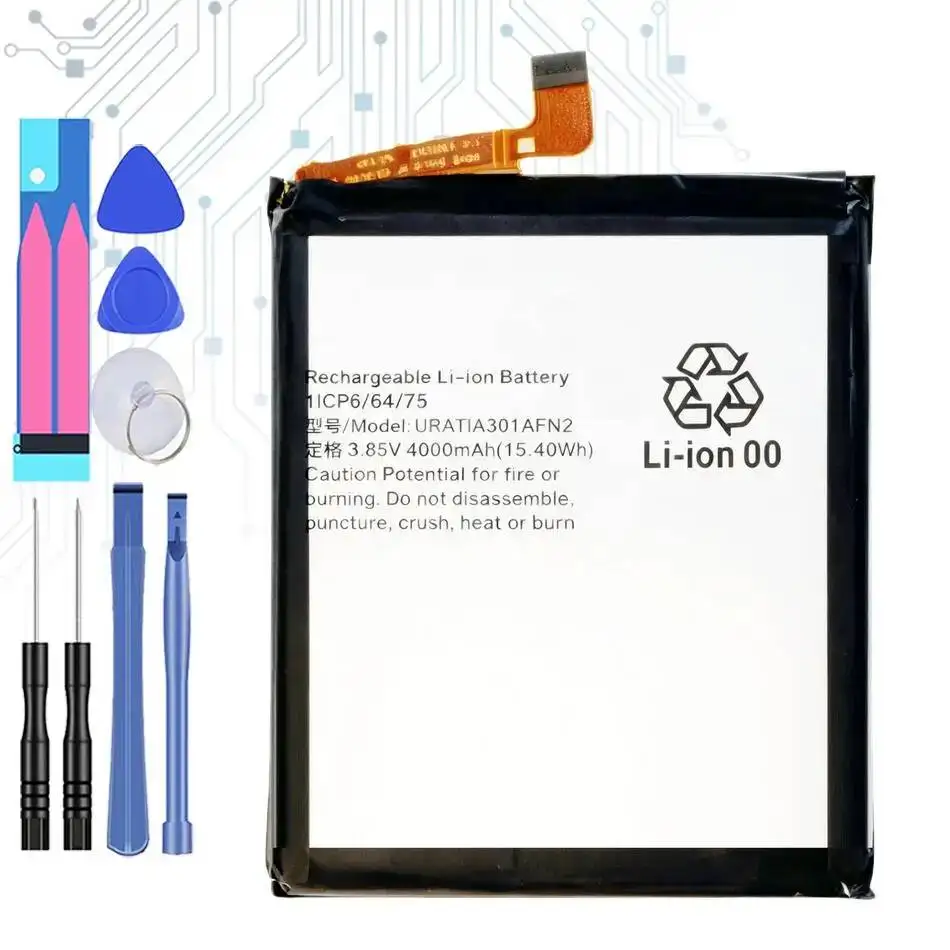 

UBATIA301AFN2 Аккумулятор мобильного телефона 4000 мАч, долговечная быстрая зарядка для Sharp Aquo Sense 3 SH-02M RM12 SHV45
