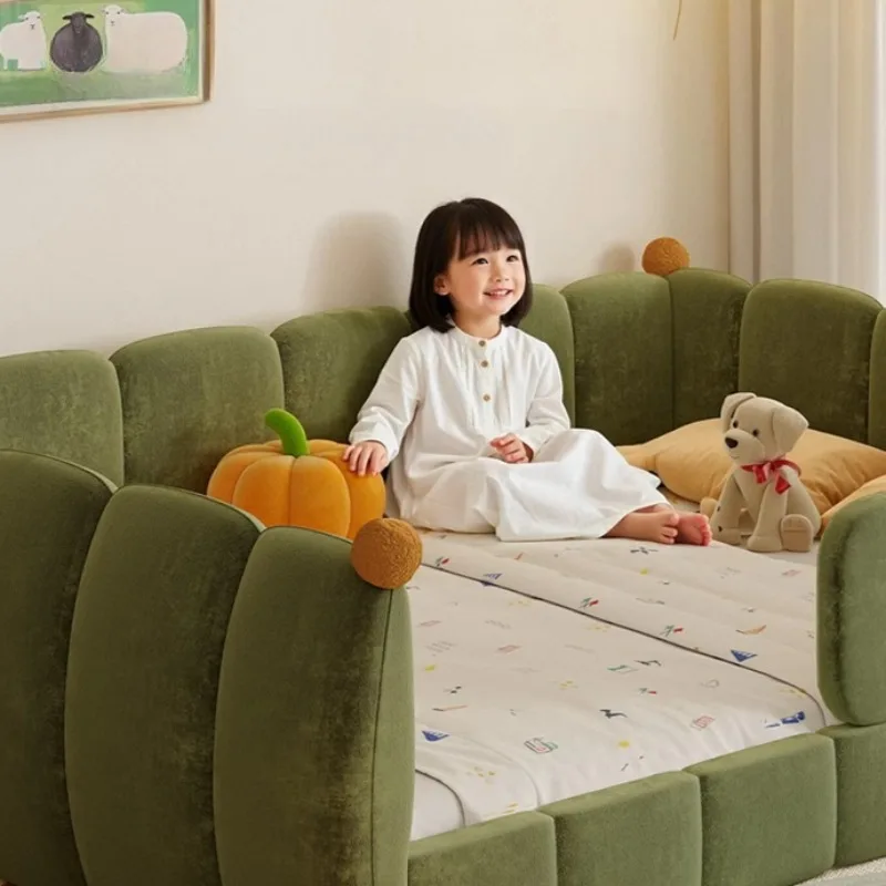 قضبان حماية عادية للأطفال سرير أمان إسكندنافي تصميم بسيط سرير أطفال على الطراز الحديث روضة أطفال مضاءة أثاث منزلي #6