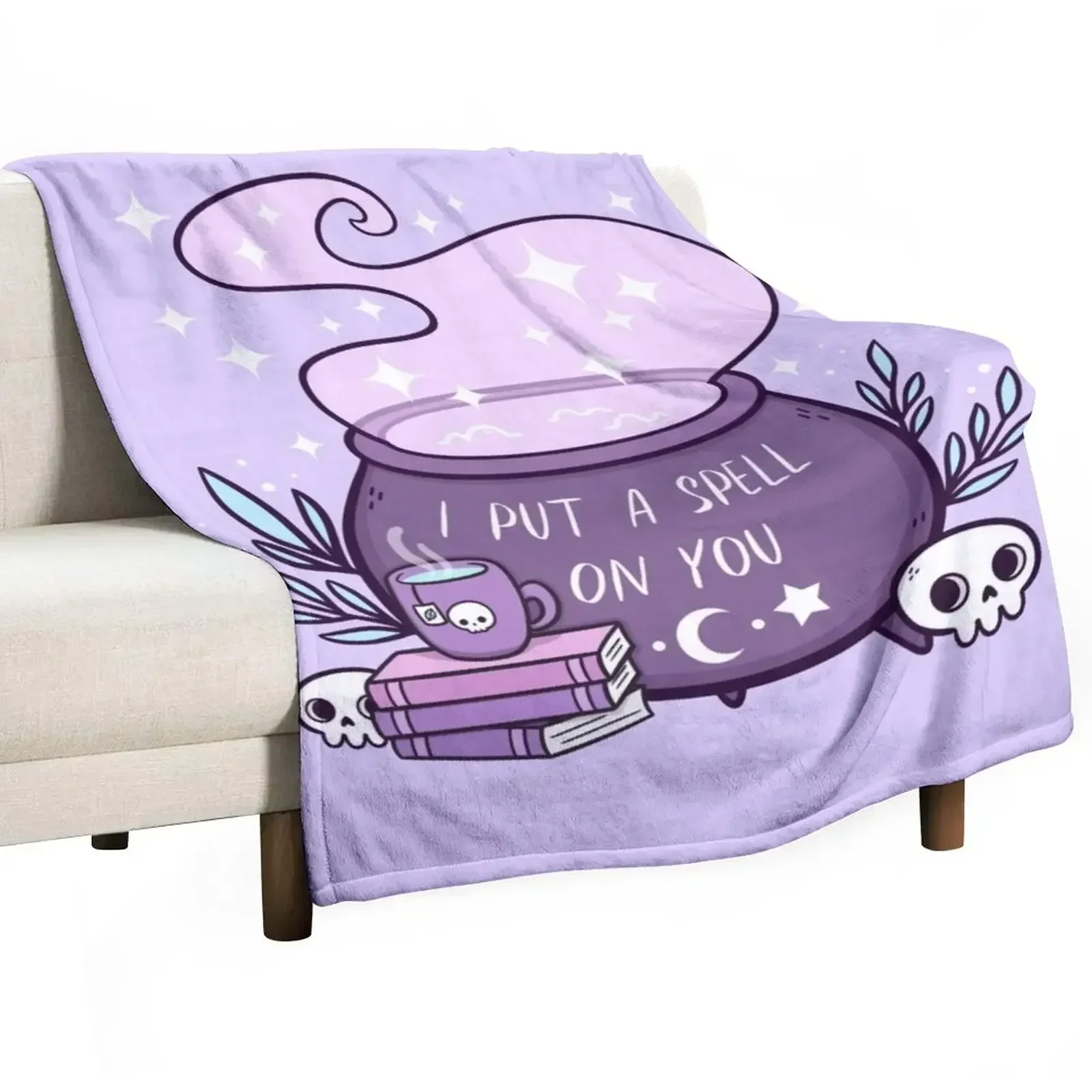 

Witch Cauldron // Purple | Nikury Throw Blanket Luxury Throw christmas gifts Personalized Gift Blankets