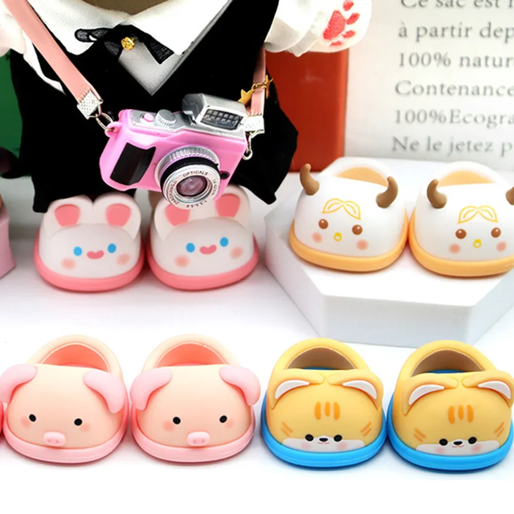 Doll Shoes Suitable for 20cm Cotton Dolls Shoes Slipper Toys Casual Sandal Dolls Accessories DIY Doll Toys Labubu Ropa Kid Gift