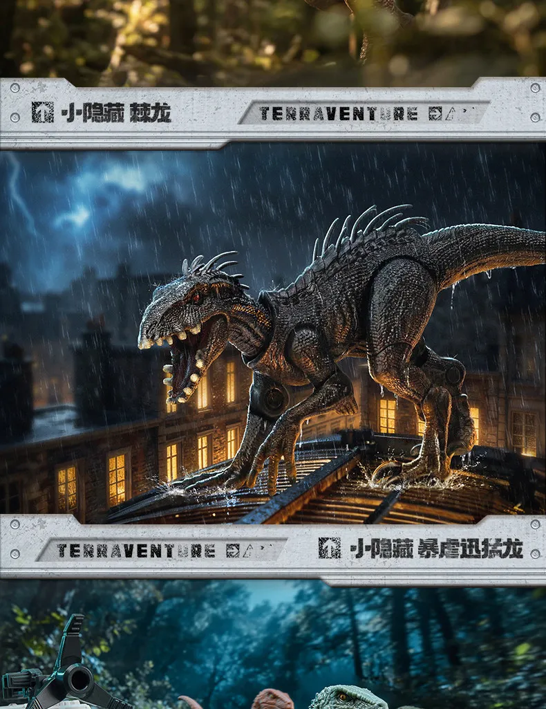 BLOKEES Original Jurassic World TS04 TS03 TS02 Jurassic Park Dinosaurier Tyrannosaurus Zusammengebautes Modell Actionfigur Spielzeug Geschenk – Detail 32