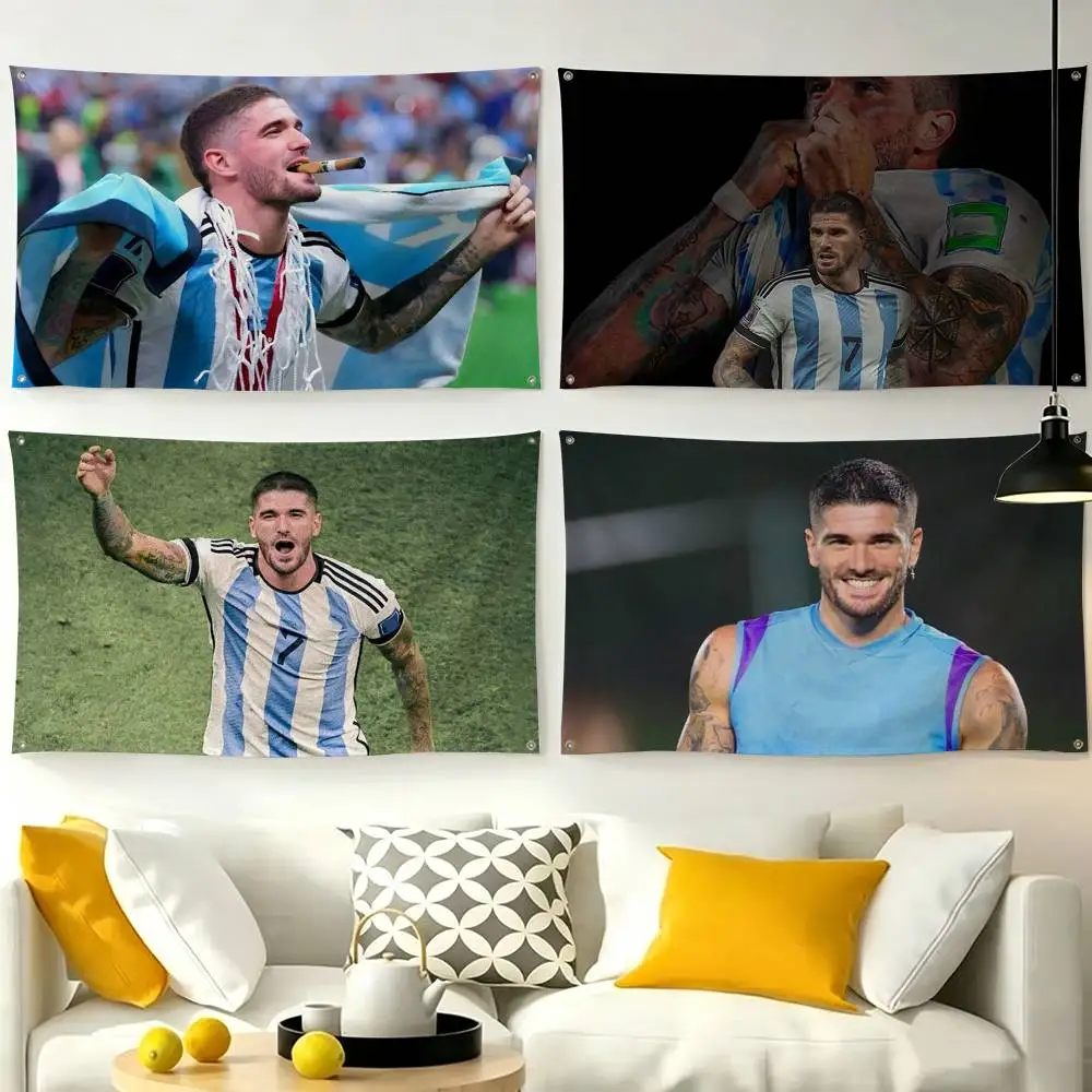 R-Rodrigo De Paul Flag Suitable For Party Club Outdoor Interior Wall Decoration Banner Fans Gift