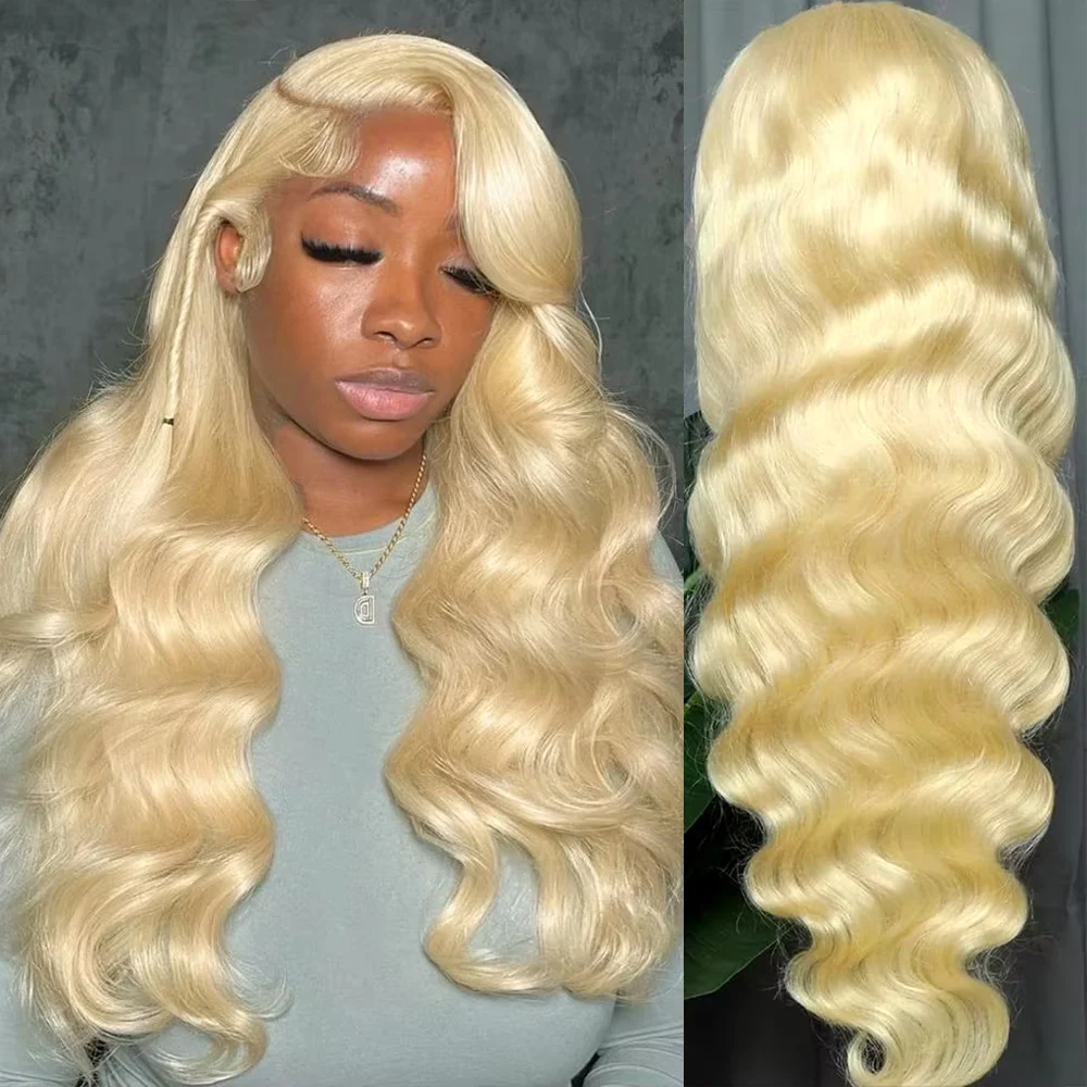

30 40 Inch Blonde 613 Body Wave Lace Front Wig 13x6 13x5 HD Transparent Lace Frontal Human Hair Wigs Pre Plucked For Black Women