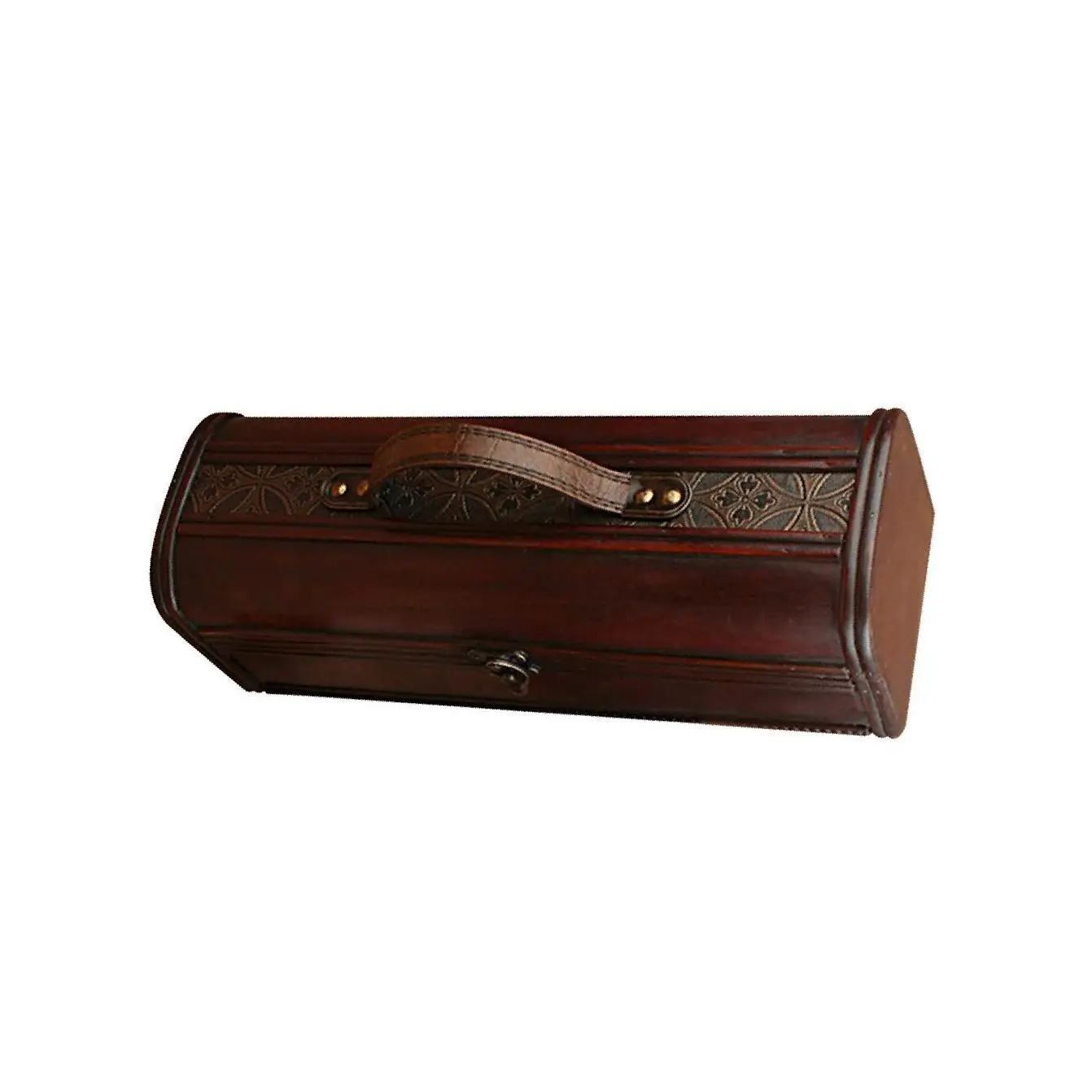 Vintage Archaistic Red Wine Box Portable Wooden Wine Box Retro Gift Wine Storage Box Bottle Packag Wth Handle Bar Accessories