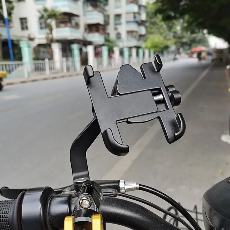 Motorcycle Bicycle Highway Takeaway Cellphone Stand Moto Rearview Mirror Handlebar Mount